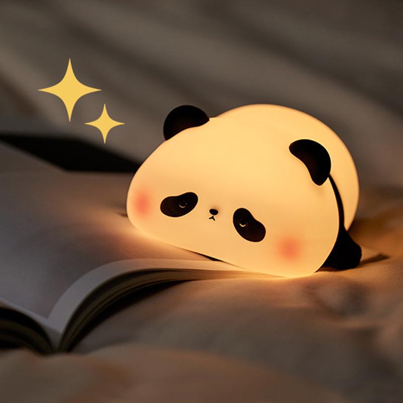 Rechargeable Silicone Night Light - Tap to Illuminate, Ideal for Bedside and Gifts