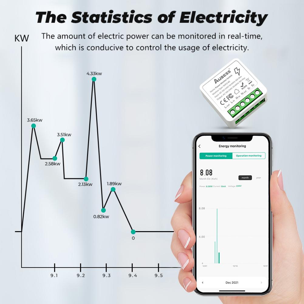 Tuya Mini Wifi Smart Switch Module Support 2 Way Control Smart Home DIY Switches Smart Life APP Alexa Google Home Voice Control