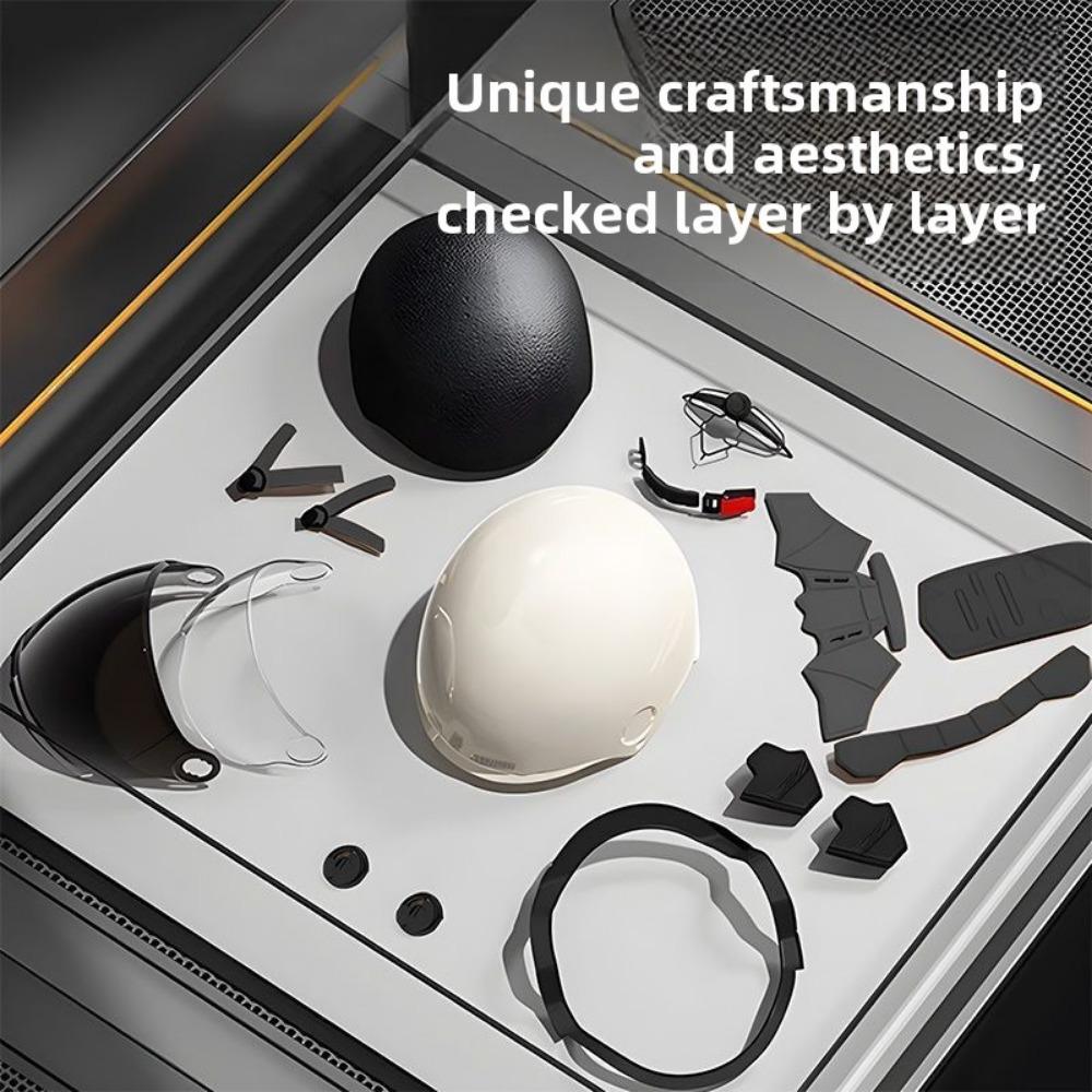 Fashion Classic Lightweight Helmet Men and Women Summer Sun Protection UV Protection Breathable Four Seasons Battery Motorcycle Half Helmet