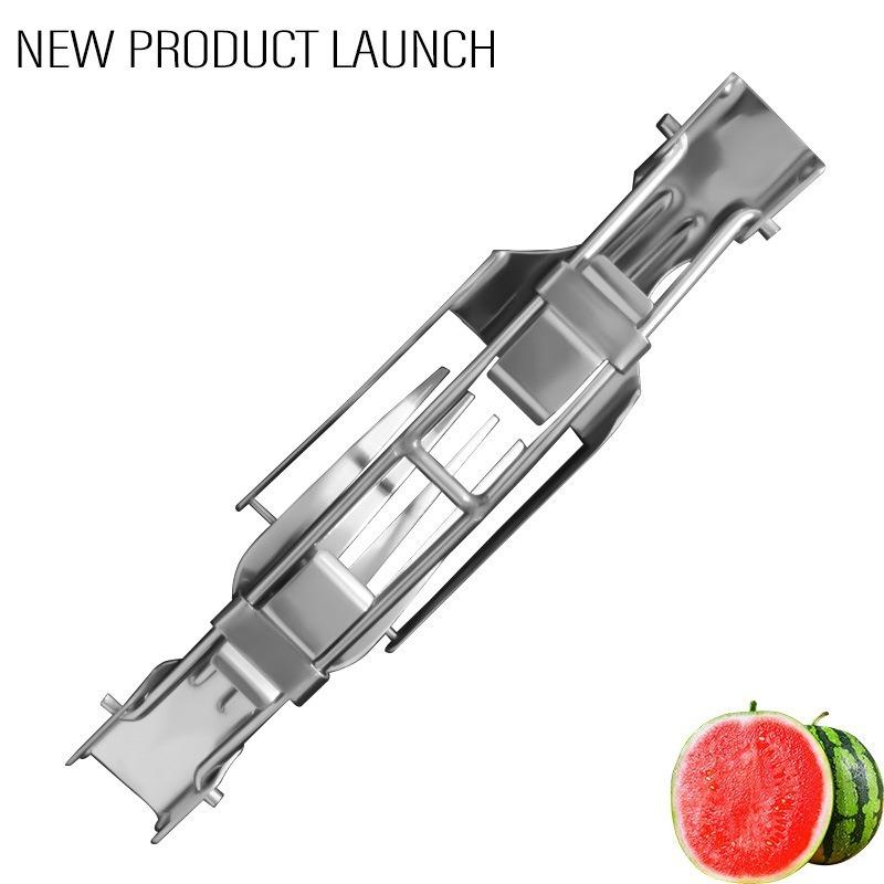 New Dual-purpose Watermelon Cutter,Stainless Steel Watermelon Fruit Fork Fruit Slicer, Household Convenient Cutting Tool Gadgets
