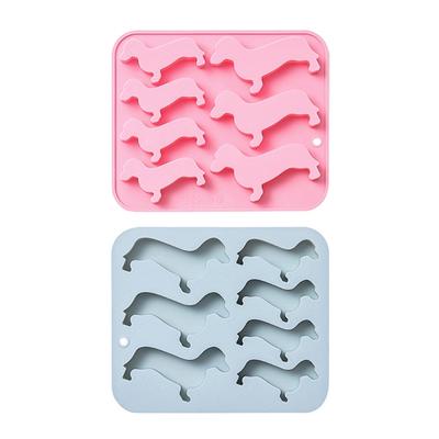 7-Cavity Sausage Dogs Fondant Chocolate Mould Cake Baking Tools Handmade Soap Silicone Ornament Mold Easy To Clean