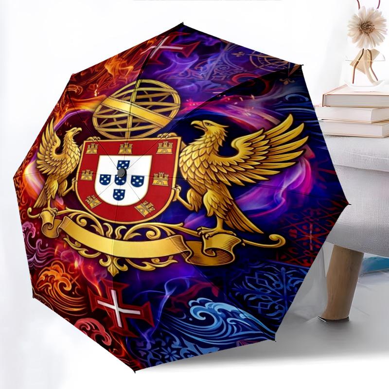 Portuguese Heritage Pride Folding umbrella travel durable printing travel Umbrella