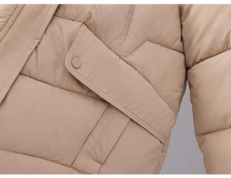 Women's Mid-Length Korean Style Thickened Winter Cotton Jacket - Loose Fit, Plus Size, Fashionable Coat