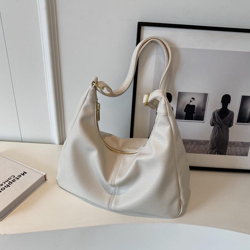 Large-capacity fashionable high-end textured women's bags, new simple and trendy versatile tote bags, commuting shoulder bags to work