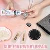 Klej do biżuterii 50 ml Przezroczysty Mocny Szybkoschnący Klej do kamieni szlachetnych Metal Plastik Klejenie Naprawa bransoletek Narzędzie do tworzenia DIY