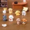 Adorable Mini Resin Dog Figurines For Desktop Or Car Decoration Blind Box
