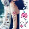 Waterproof Temporary Tattoos Stickers Sexy  Dark Rose Flowers Art Flash Tattoo Sleeve 3pcs/set