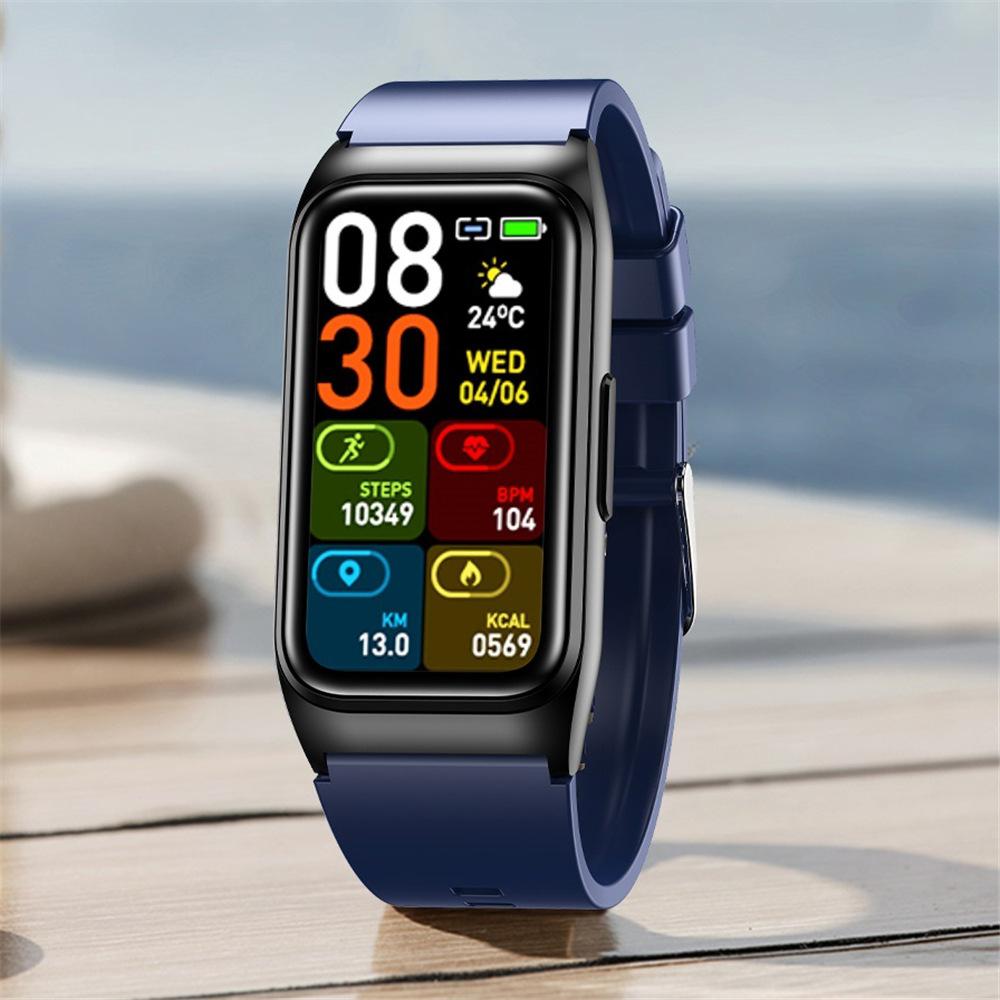 TK75 Smart Watch ECG Electrocardiogram Non-invasive Blood Sugar Measurement Blood Pressure Oxygen Body Temperature Monitoring Multi-sport Bracelet