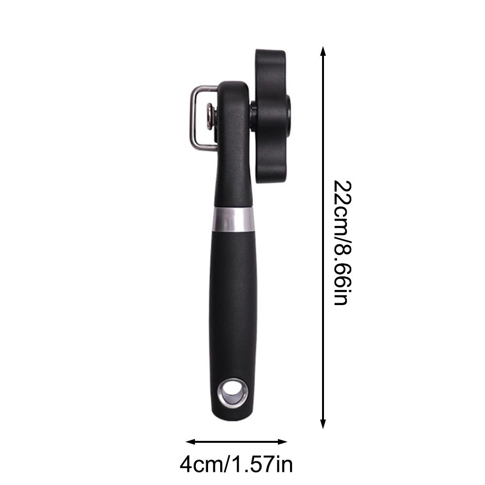 Safe Cut Can Opener, Smooth Edge Can Opener Handheld Easy Turn Knob Manual Can Opener, Ergonomic Smooth Edge, Food Grade Stainle