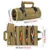 Roll Up Tool Bag With Detachable Pouches, Heavy Duty Organizer With 6 Pockets for Mechanic, Electrician, Plumber and Carpenter