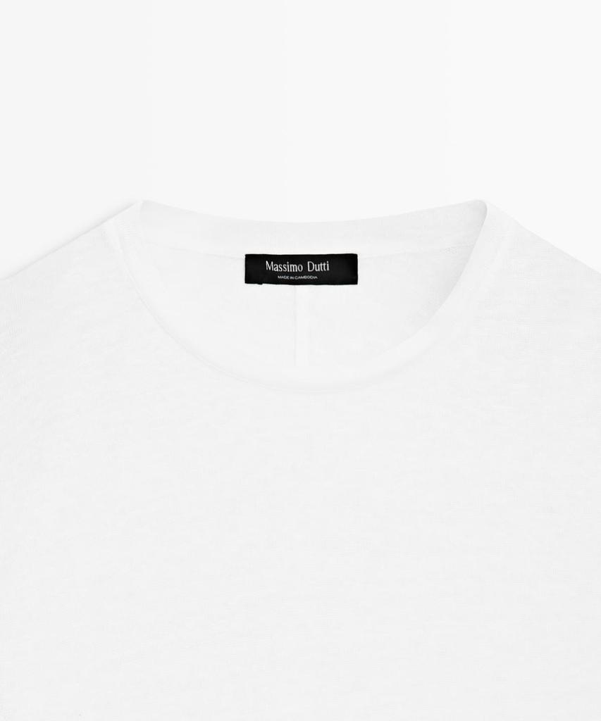 Masimodutti Linen Short Sleeve T-Shirt