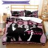 3pcs Depeches Band Mode pattern bedding set duvet cover set includes duvet cover &pillowcases, perfect all season bedroom decoration & gift
