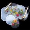 Silicone Tray Mold Epoxy Resin Coaster Mold Irregular Coaster Plate Epoxy Resin Casting Mould DIY Home Decor Gift