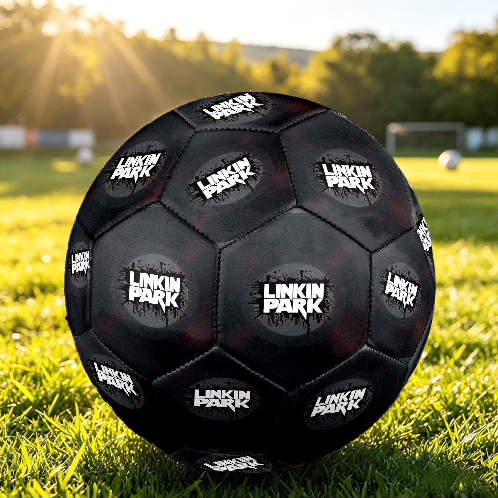 Linkin Park Print Standard Size 5 Soccer Ball Durable Shock?Absorbing Ball For Training Match Outdoor Play