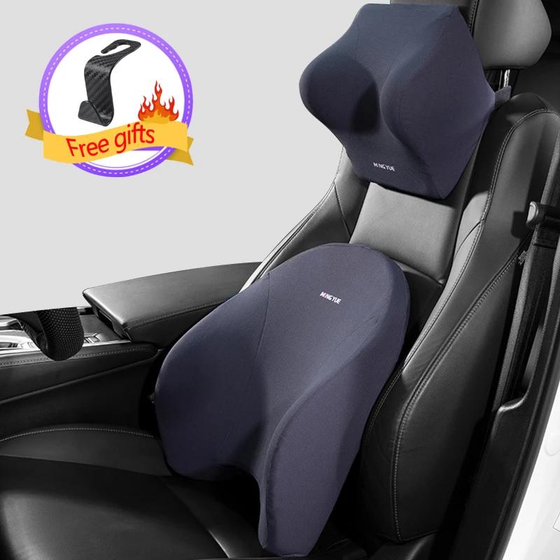 Suport lombar pentru mașină Suport pernă pentru tetieră pentru gât Perna universală moale pentru gât Pernă cu spumă cu memorie pentru mașină Pernă lombară Suport pentru spate