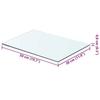 VidaXL Panneaux d'étagère 2 pcs Verre Transparent 50 x 30 cm