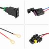 Universal Car LED Fog Light On/Off Switch Kit Relay Wire Harness