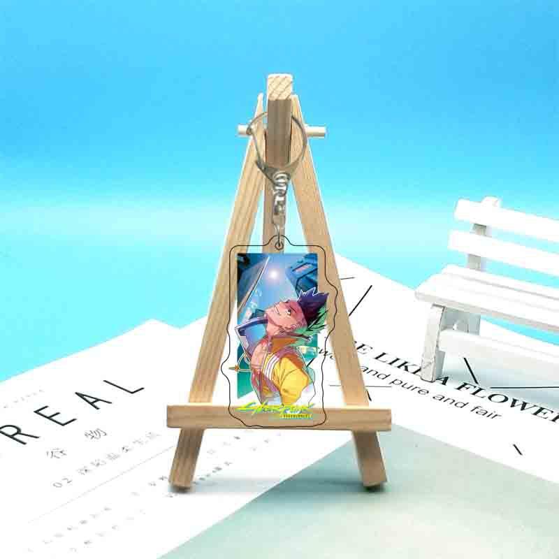 Anime 6cm Acrylketten Cartoon Ringe Tasche Rucksack Geldbörse Hängende Ornamente Fans Sammlungen Merch Geschenk