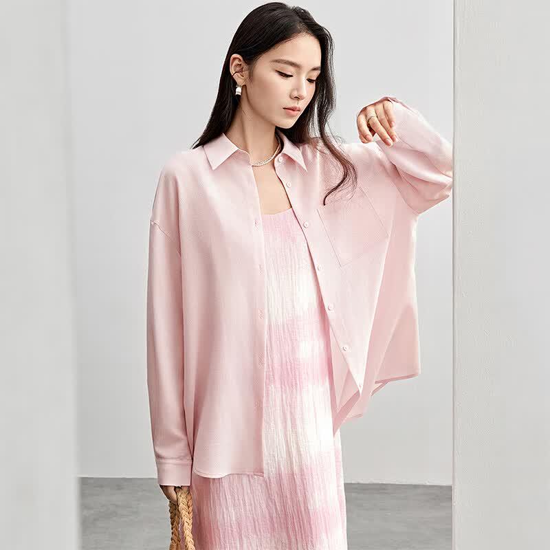Shangdu Bila Women's Casual Long Sleeve Cardigan Shirt
