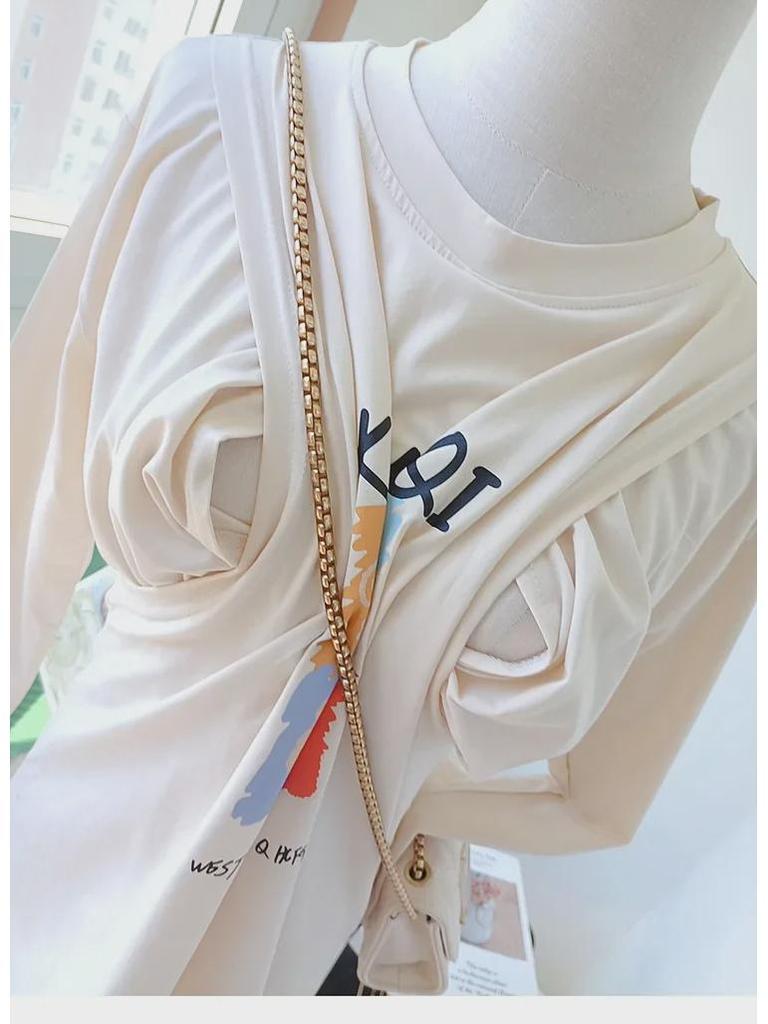 Maternity Nursing Long-Sleeve T-Shirt with Side Opening for Postpartum Breastfeeding - Casual Autumn Wear