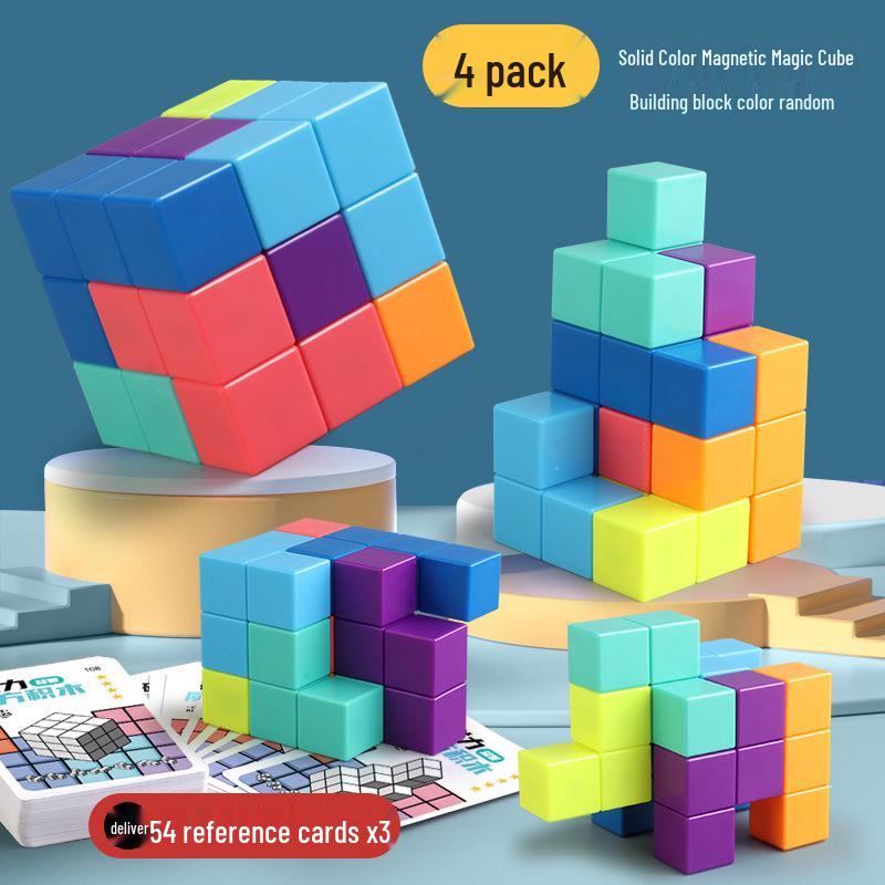 Magnetic Magic Cube Blocks: Educational Soma Cube Geometry for Kids