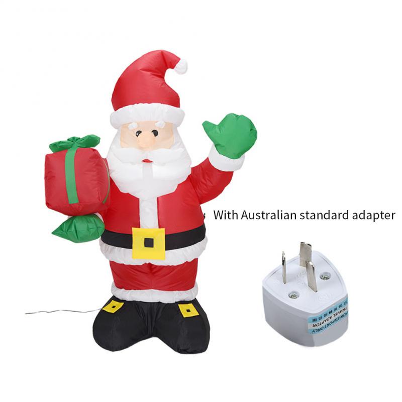 

Надувной светодиодный снеговик Санта-Клаус со светодиодным украшением для рождественской садовой праздничной вечеринки 2024 года - высота 1,35 1PC