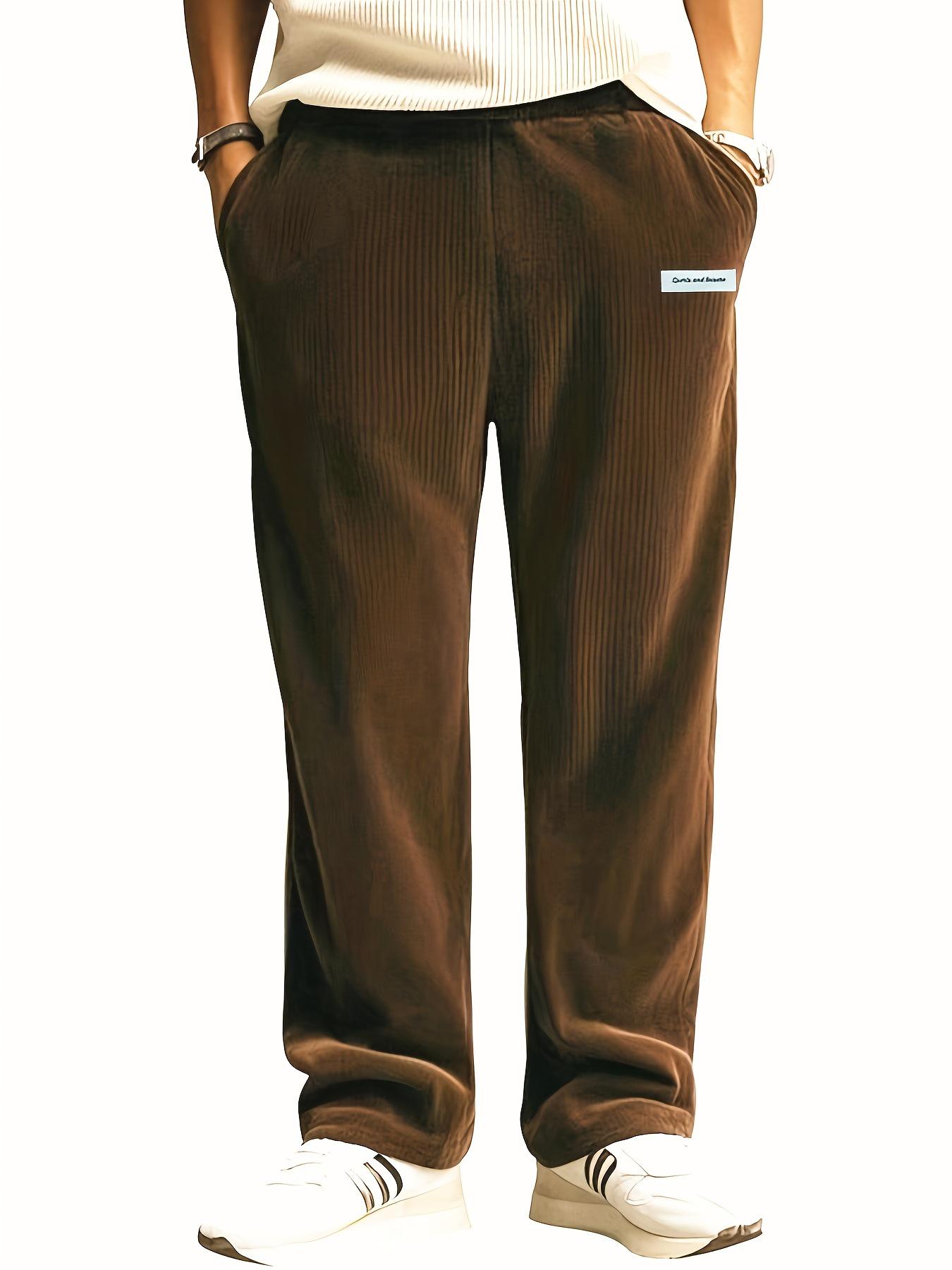 

2025 Men s Minimalist Japanese Wide-Leg Cargo Trousers XXXL кавовий