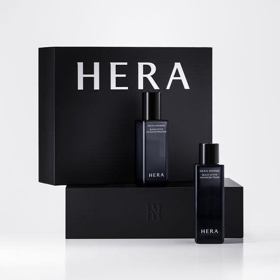 (NEW) Hera Homme Black Active Set 2-piece (Toner 125ml + Emulsion 110ml)