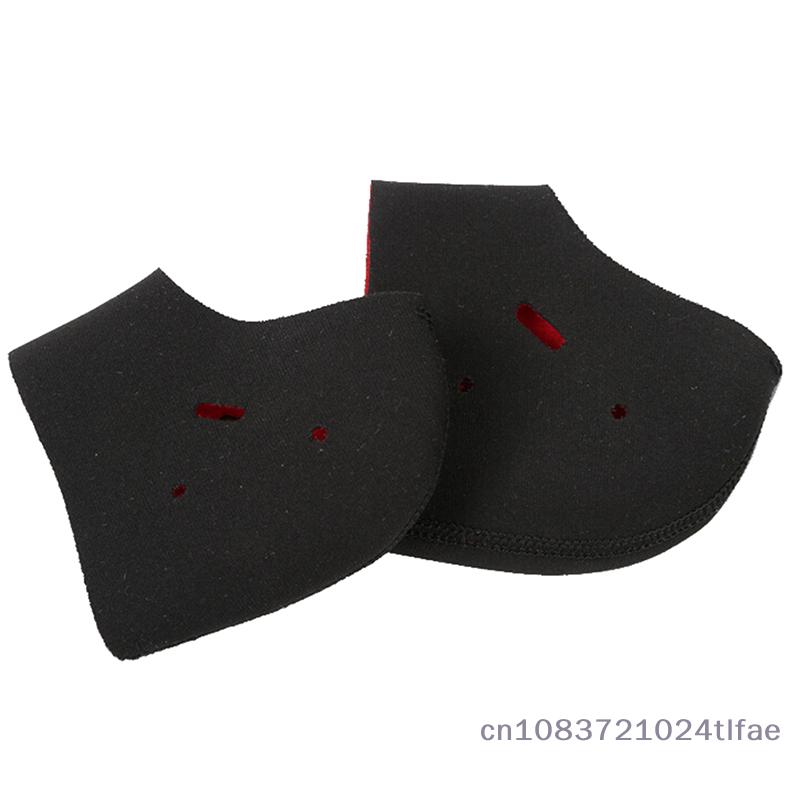 1 Pair Silicone Moisturizing Gel Heel Socks Black Elastic Cloth Cracked Dry Foot Skin Care Protectors Insole Pad Sock Anti-crack