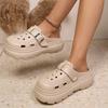 * Able Round Headed Comfortable Thick Soled Slippers for Women Summer Elegant Baotou Casual Slippers