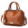 Yogodlns Vintage Boston PU Leather Luxury Handbags Purse Women Shoulder Crossbody Bags Rivet Designer Female Pillow Tote