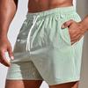 Einfache vertikale Streifen Muster Kurze Hosen für Herren Sommer Lässig Tägliche Kleidung 3D Gedruckte Badeshorts Locker Urlaubs Badehosen