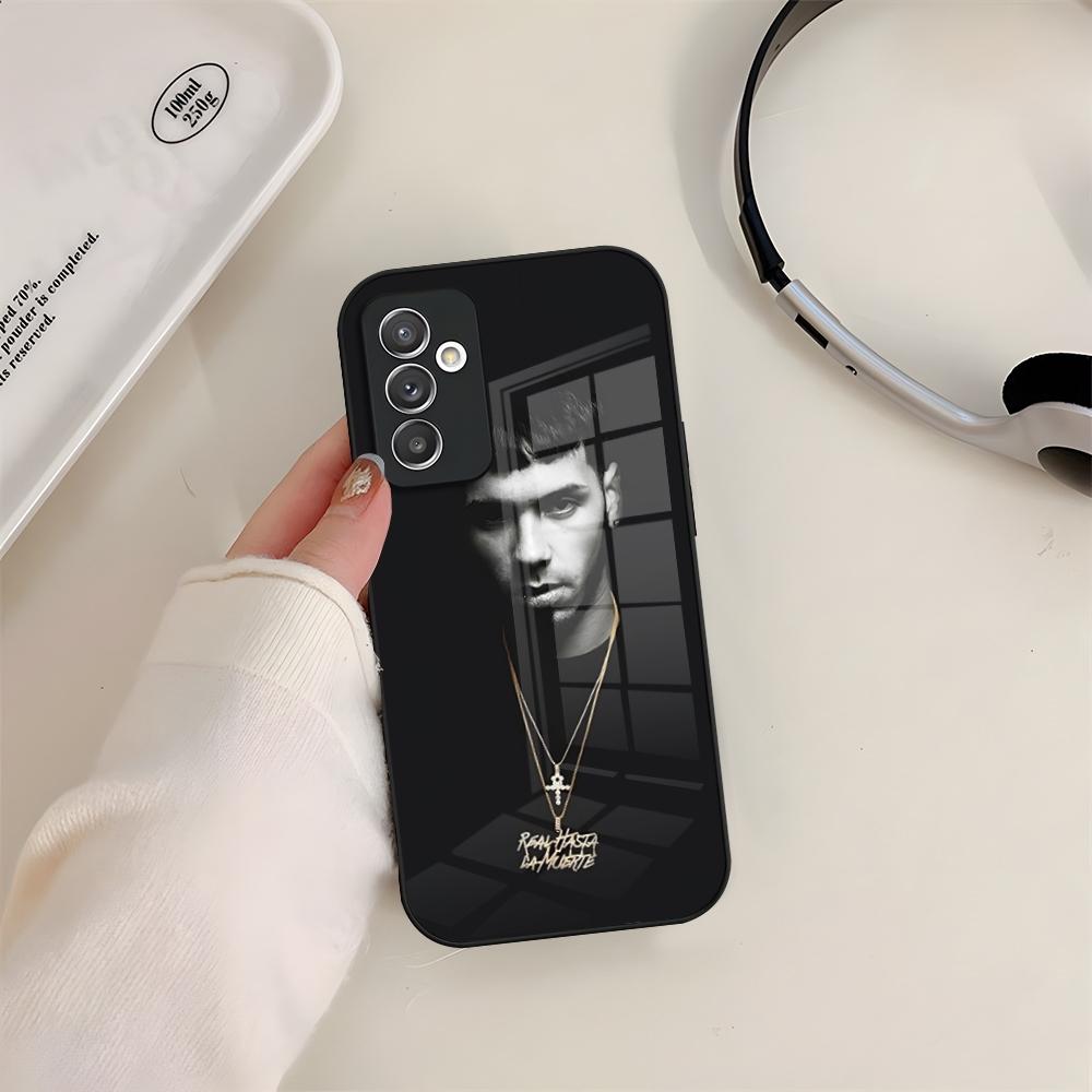 Anuel AA Rapper Hot Phone Case Glass For Samsung S24 S26 S23 S20 S25 S21 S22 Ultra Fe Plus A05 A06 A16 A26 A36 A56 Coque