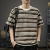 2024 Men's Plus Size Striped Short Sleeve Sailor T-shirt - American Casual