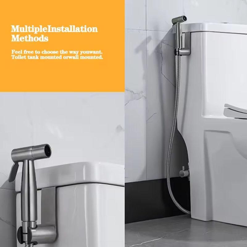 Handheld Toilet Bidet Sprayer Set Kit Stainless Steel Hand Bidet faucet for Bathroom Hand Sprayer Shower Head