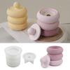 2pcs/set Small Pot Jars Silicone Molds with Lid for Concrete Plaster Resin Epoxy Craft DIY