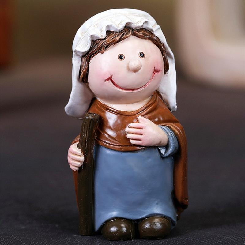 Lighted Christmas Nativity Set Light Up Christmas Nativity Scene for Christmas Decorations Indoor Tabletop Ornament HX6C