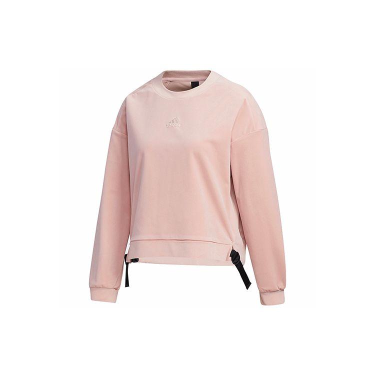 

Adidas Удобный повседневный свитер-свитшот для женщин, топы ярко-розового цвета GM1462 L