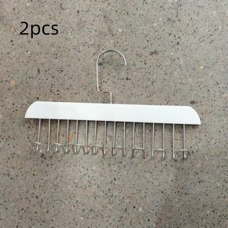 2Pcs/Multifunctional Solid Wood Wave-Shaped Clothes Hanger for Home Use, Clothes Hanging Hook, Storage Solution