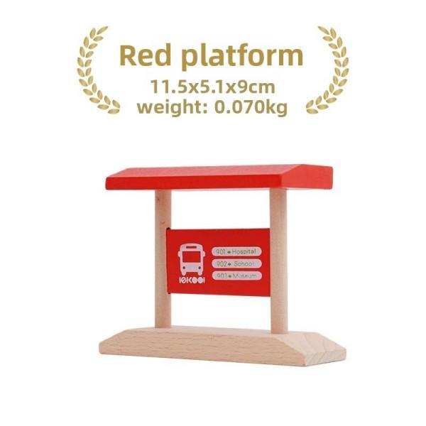 All Kinds Wooden Tunnel Station Platform Wooden Train Track Accessories fit for Brand Wooden Railway Track Toys for Children