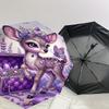 1PC Deer Butterfly Umbrella-8-Rib Reinforced, Automatic Open, Lightweight & Durable, Fashion Accessory for Outdoor, J0381