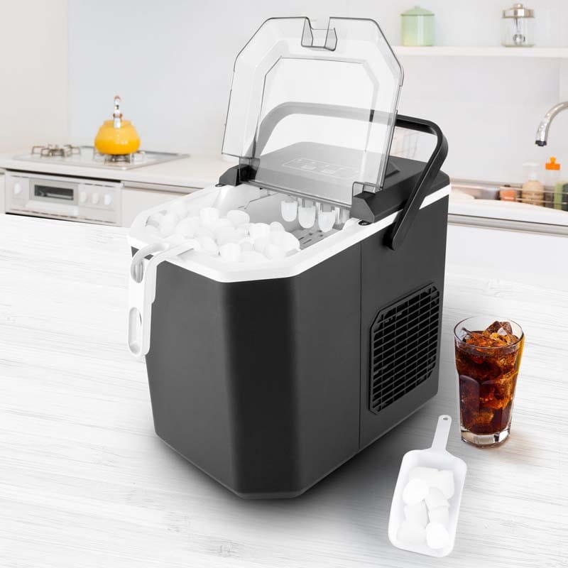 Kitchencook cubeo schwarzer Eiswürfelbereiter 12kg/24h