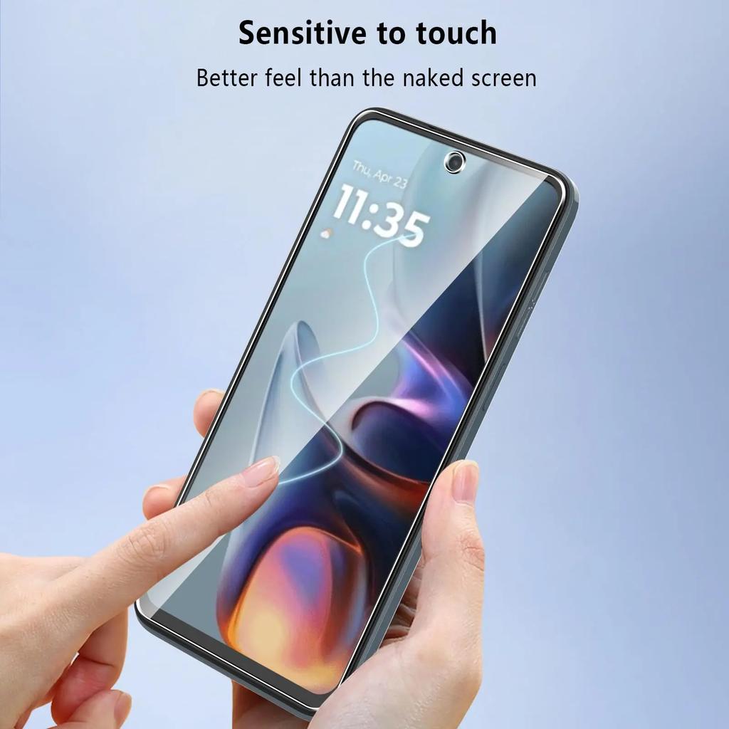 3 Stück Displayschutzfolien aus gehärtetem Glas für Motorola Moto Edge 30 50 Neo G G86 G84 G56 G55 G54 G75 G35 G15 G24 G04 G14 E15