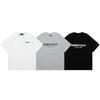 Fear of God Essentials Back Letter Print Oversized T-Shirt Herren Damen Reine Baumwolle Lässig Kurzarm Tee 3 Farben