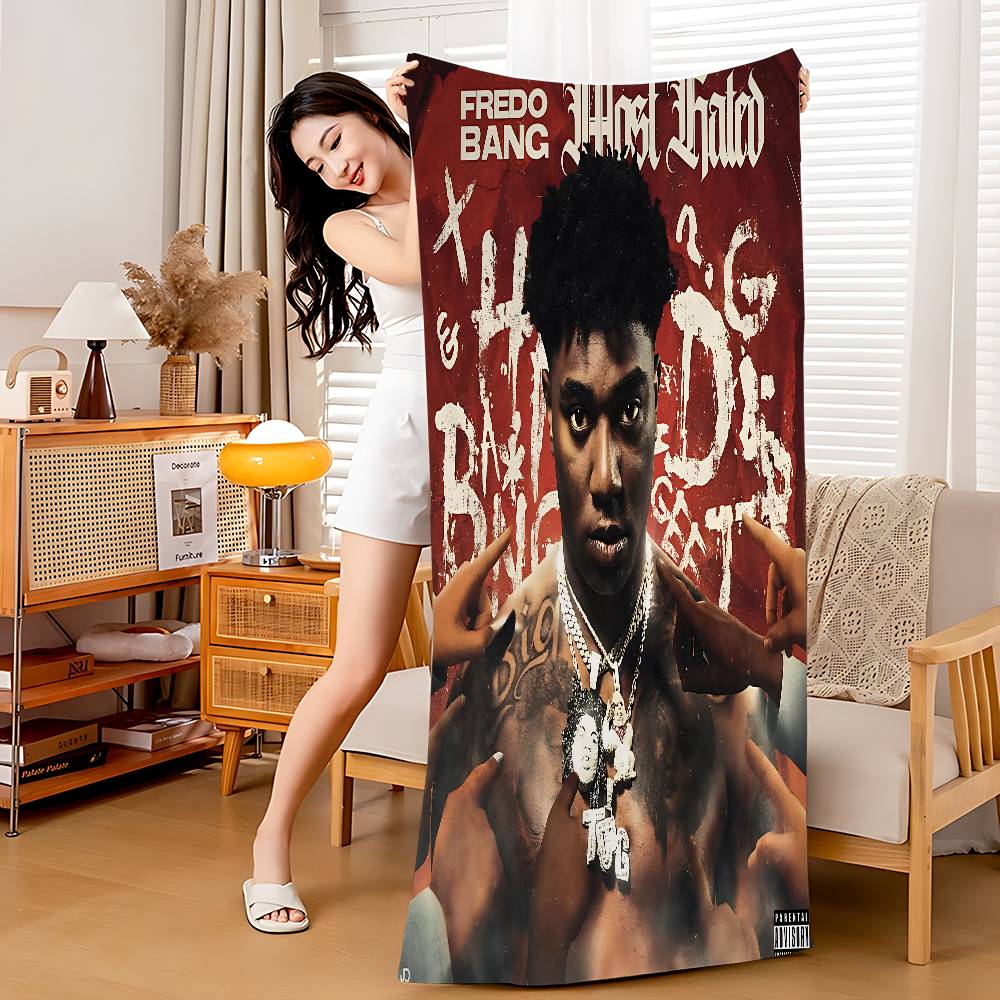 

Lil Baby Rapper Anime Beach Swimming Towel Soft Absorbent Washcloth Children s Gifts For Kids Travel Camping Gym W40*H60(CM)