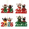 Christmas Tree Decorations Christmas 2D Cat Home Decor 2026 Cute Decorative Small Kitten Tree Ornaments for Bedroom Kitchen