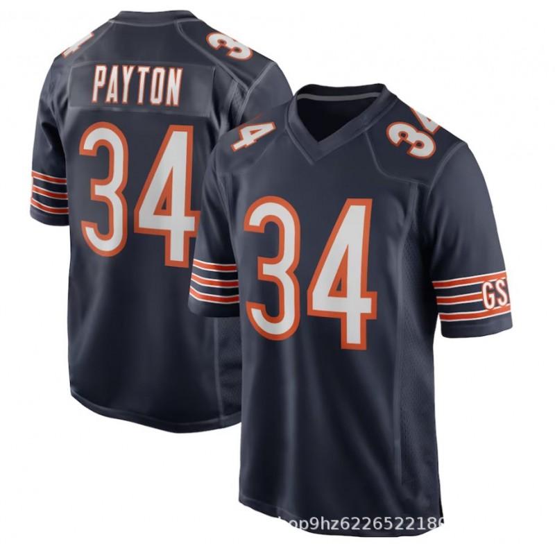 Chicago Bears 34 Walter Payton Mens Football Jersey Team Sports Athletic Apparel