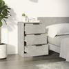 Nightstands 2 Pcs Concrete Grey 40 X 36 X 65 Cm