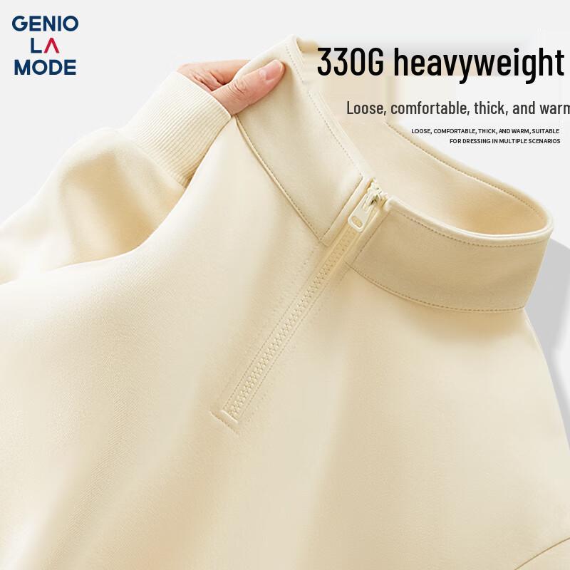 

GENIOLAMODE Men s Half-Zip Stand Collar Casual Jacket 3XL