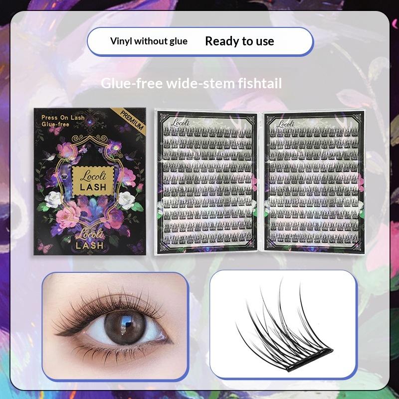 120/200/240 Clusters Glue Free Cluster Eyelashes Natural Fluffy Perfect For Daily Makeup Party Wedding Travel